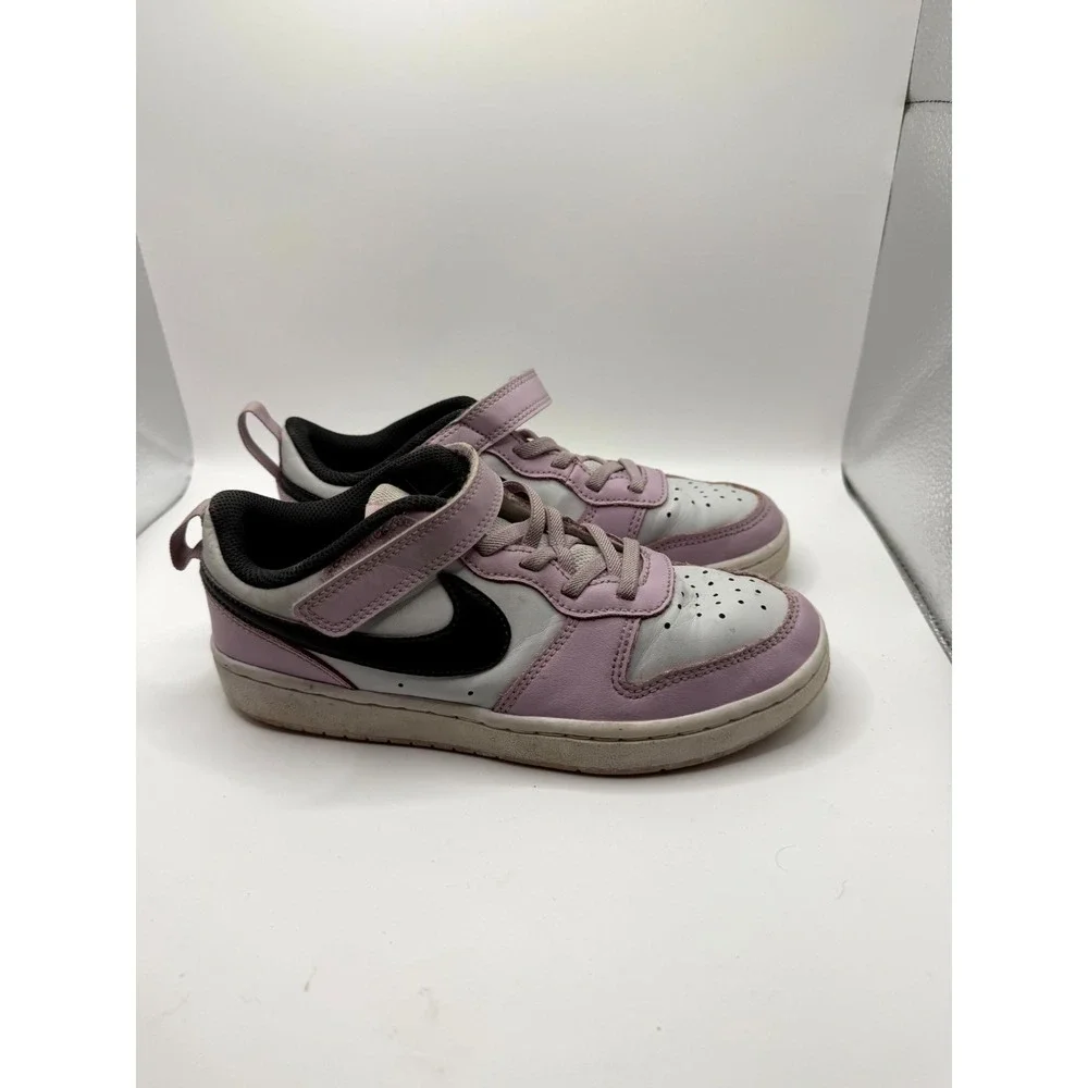 Nike Court Borough‎ Low 2 PS BQ5451-005 Girls 3 Sneaker Iced Lilac Leather Shoes